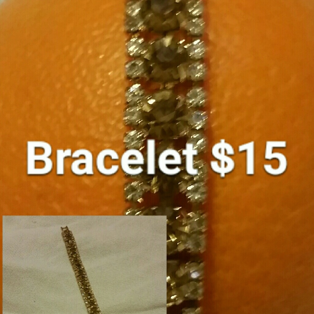 Yellow gold plated bracelet 12 carat aaa zircon